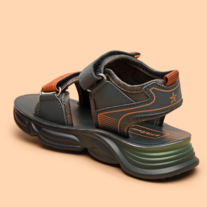 Star Kidz Velcro Sports Sandals For Boys & Girls (Dark Green)