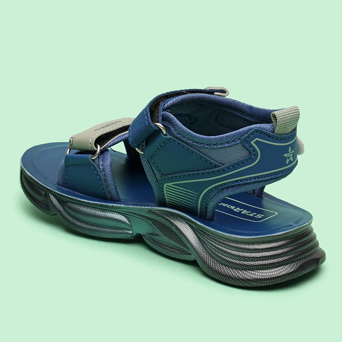 Star Kidz Velcro Sports Sandals For Boys & Girls (Blue)