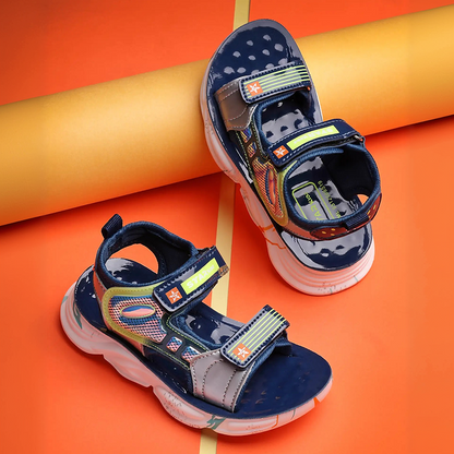 Star Kidz Velcro Strappy Sandals For Boys & Girls (Light Blue)