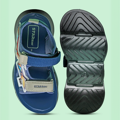 Star Kidz Velcro Sports Sandals For Boys & Girls (Blue)