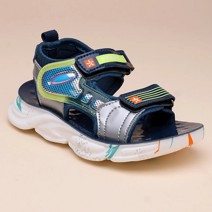 Star Kidz Velcro Strappy Sandals For Boys & Girls (Light Blue)