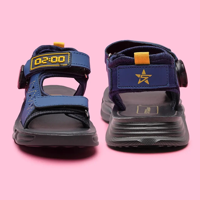 Star Kidz Velcro Sports Sandals For Boys & Girls (Blue)