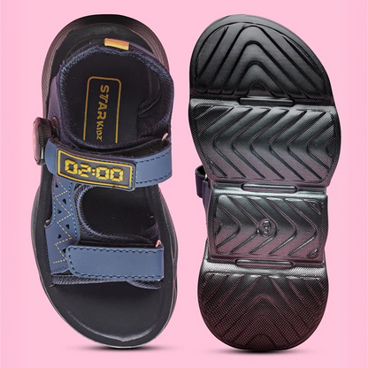 Star Kidz Velcro Sports Sandals For Boys & Girls (Blue)